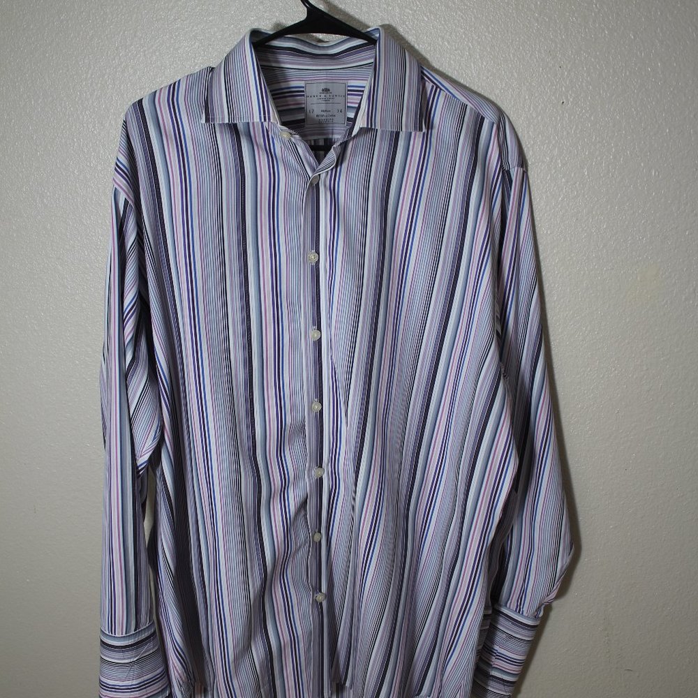 High end designer  Mens dress shirt size 17